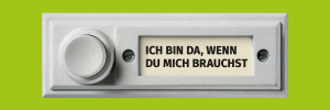 Banner zum Buß- und Bettag 2025, Text: Ich bin da, wenn du mich brauchst